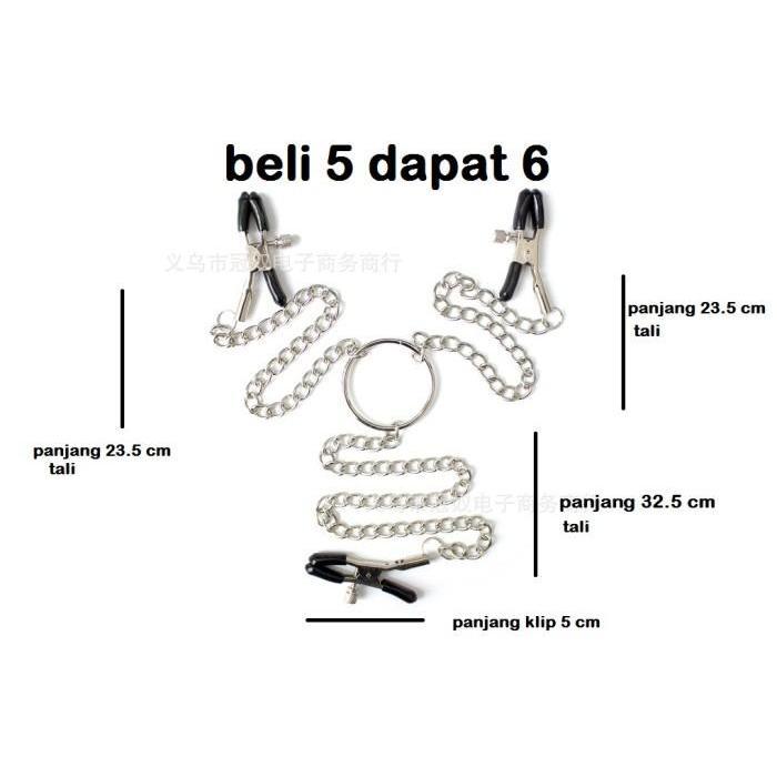 Gambar D400 Kalung Rantai Jepit Puting 3 Penjepit Pria Wanita Bdsm Termurah Best Quality 100% Original dari arganionlineshop undefined Tokopedia