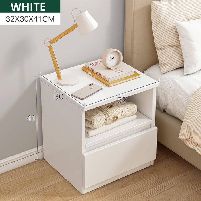 Gambar Meja Samping Tempat Tidur Meja Nakas Minimalis Meja Sudut Multifungsi Bedside Table Modern - O1A1-Putih dari Unix Store 88 undefined Tokopedia