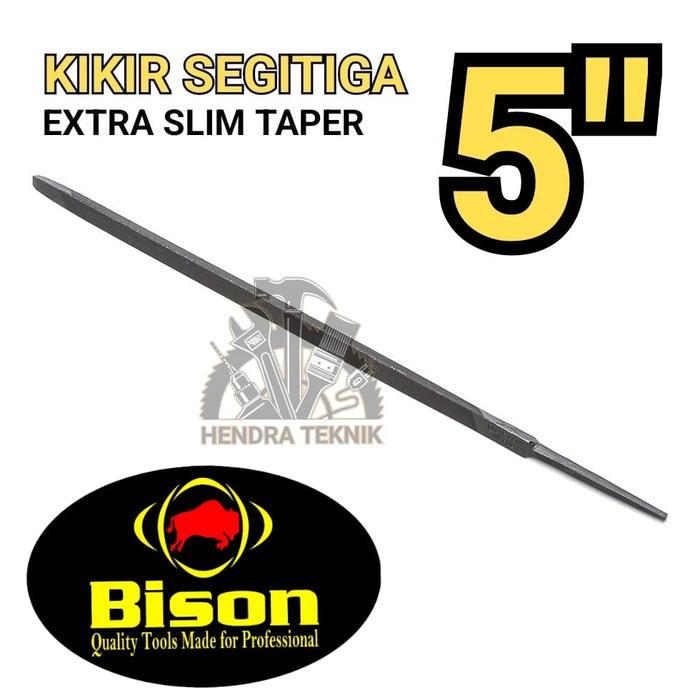 Gambar KIKIR SEGITIGA 5" KIKIR BESI 125MM KIKIR GERGAJI 5 IN EXTRA SLIM dari Hendra Teknik Surabaya undefined Tokopedia