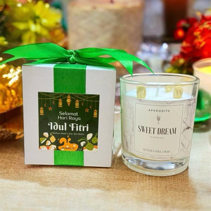 Gambar Hampers Idul Fitri Lilin Aromaterapi - Souvenir Lebaran Reed Diffuser - Kado Ramadhan Ramadan  Unik - Gift Eid Mubarak Scented Candle - PITA HIJAU TUA SATUAN, IDUL FITRI dari aphrodite candle undefined Tokopedia
