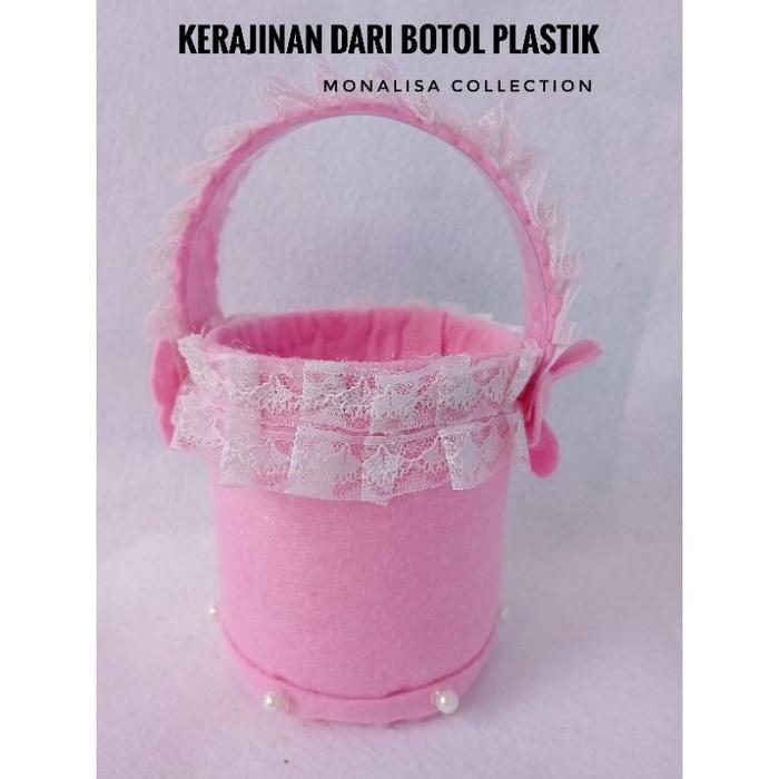 Gambar Tempat Pensil Dari Botol Plastik Prakarya Sekolah Kerajinan Dari Botol Bekas Daur Ulang Tempat Pensil Keranjang - Pink dari GROSIR AKSESORIS LUSINANN undefined 5 Tokopedia