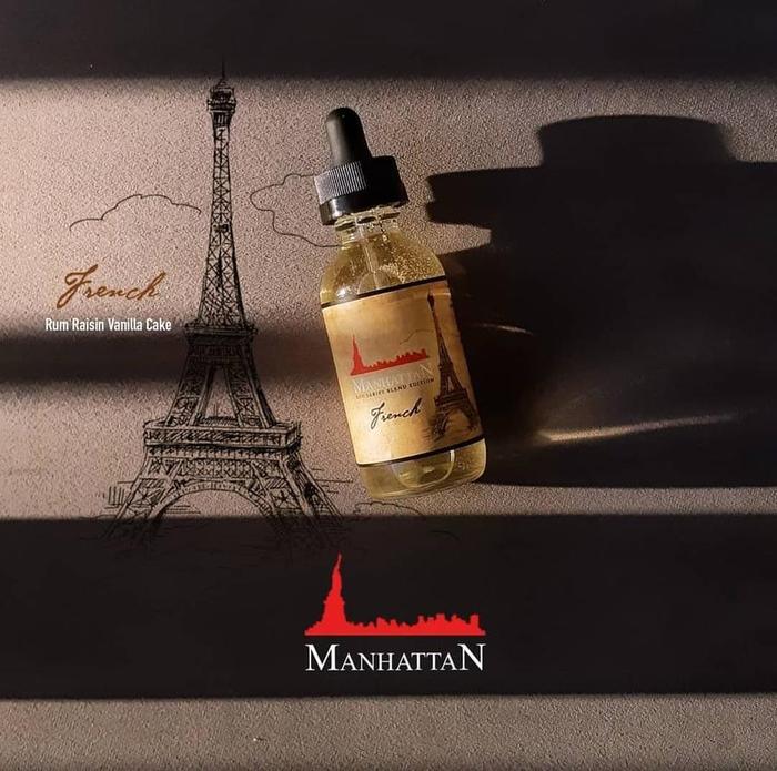 Gambar Manhattan French 0/3/6/9/12/18/24MG DTL - MTL Vanilla Rum Raisin Cake - 3MG dari Toko Grosir 88 undefined Tokopedia