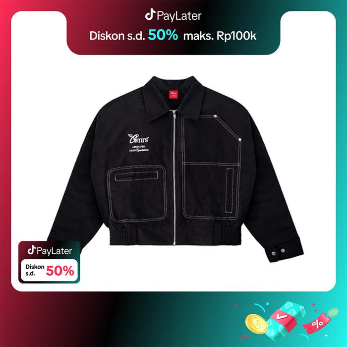 Gambar Owners Boxy Work Jacket - Liberate - Jaket Hitam Terlaris Canvas Panjang Zipper Pria dari Owners Worldwide undefined Tokopedia