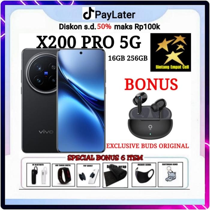 Gambar (EXCLUSIVE DADAPHONE) VIVO X200 PRO 5G 16/512 & VIVO X200 5G 12/256 GARANSI RESMI - X200 12/256 GREEN, NON BONUS dari Bintangempat Store undefined 5 Tokopedia