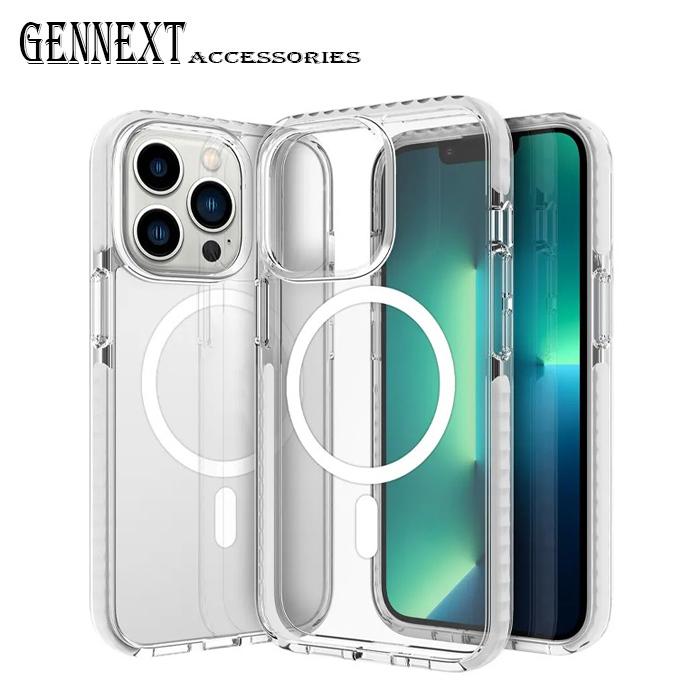 Gambar Gennext Casing For iPHONE 15 15PLUS 15PRO 15PROMAX PLUS PRO MAX PROMAX Case Magsafe Hybrid TRANSPARAN Silicone - TR+WHITE, IP 15 dari GENNEXT OFFICIAL STORE undefined Tokopedia