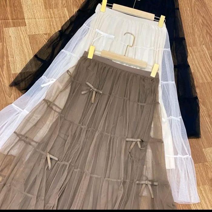 Gambar rok plisket tutu pita import - 1 ukuran, hitam dari olshop salfia undefined Tokopedia