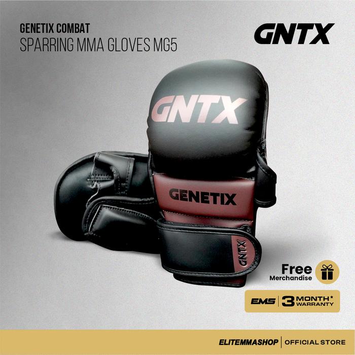 Gambar Alat Latihan MMA Genetix Combat GNTX Sparring MMA Gloves MG5 Sarung Tangan MMA - Black Brown, L dari ELITE MMA SHOP undefined Tokopedia