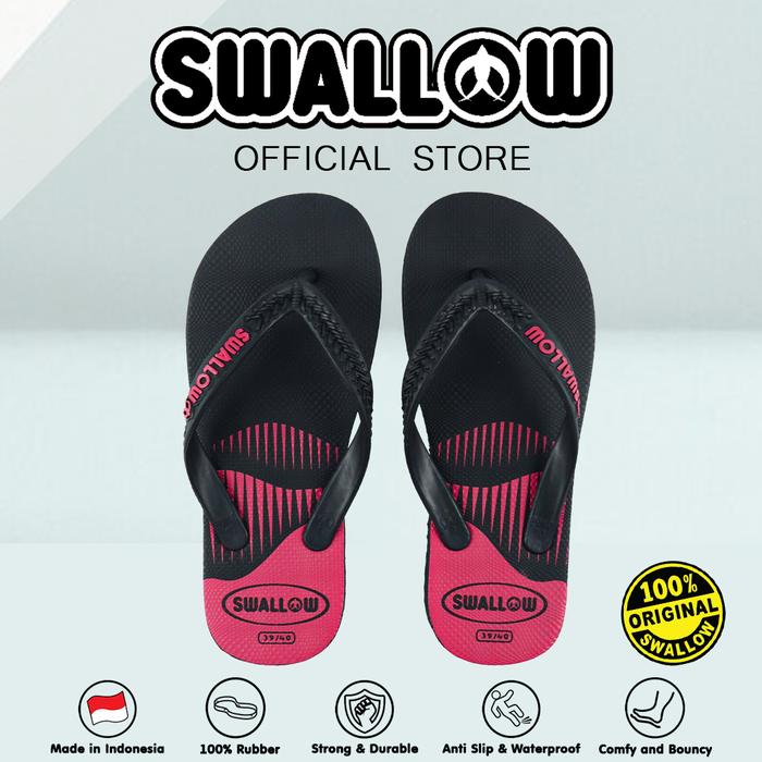 Gambar Swallow Sandal Jepit Waves - Sendal Karet Dewasa Pria Wanita Anti Selip - Red Uk. 10 dari Sandal Swallow Indonesia undefined Tokopedia