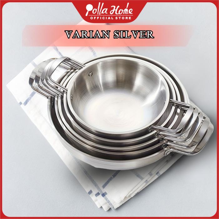 Gambar Ollahom Panci Mie Panci Ramen  Korea Premium Stainless Noodle Soup Pot Gold Silver Anti Lengket Ukuran Lengkap Kitchenware - Silver, 26cm dari Ollahom Official Store undefined Tokopedia