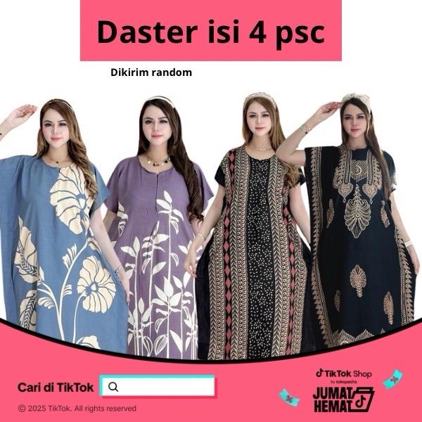 Gambar BatikKM 100 rb isi 4 pcs Daster Lowo Bahan Rayon Paket Usaha Busui Friendly Motif Bumil Pendek Kancing Panjang Nyaman Lembut Dress Wanita Cantik Ibu Kalong Harian Menyusui Tidur Mewah dari BatikKM undefined Tokopedia