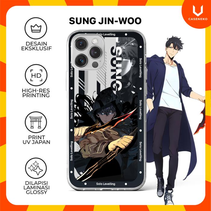 Gambar Custom Case Sung Jin Woo & Cha Hae In Solo levelling Anime Phone Game Casing HP 1 - Jin Woo 1, High Grade Softcase dari caseneko undefined Tokopedia