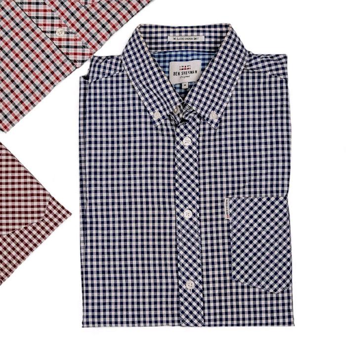 Gambar Ben Sherman Oxford Tartan Workshirt Original Authethic Ex Display - Blue Tartan dari REDWING J3 COMPANY undefined Tokopedia
