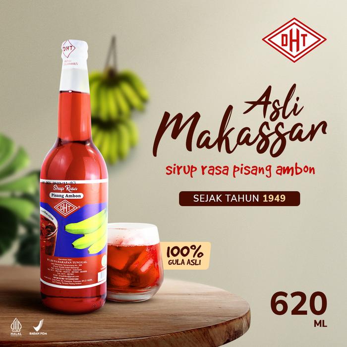 Gambar DHT Sirup Rasa Pisang Ambon 620ml - Sirup Khas Makassar dari Sirupdht.id undefined Tokopedia