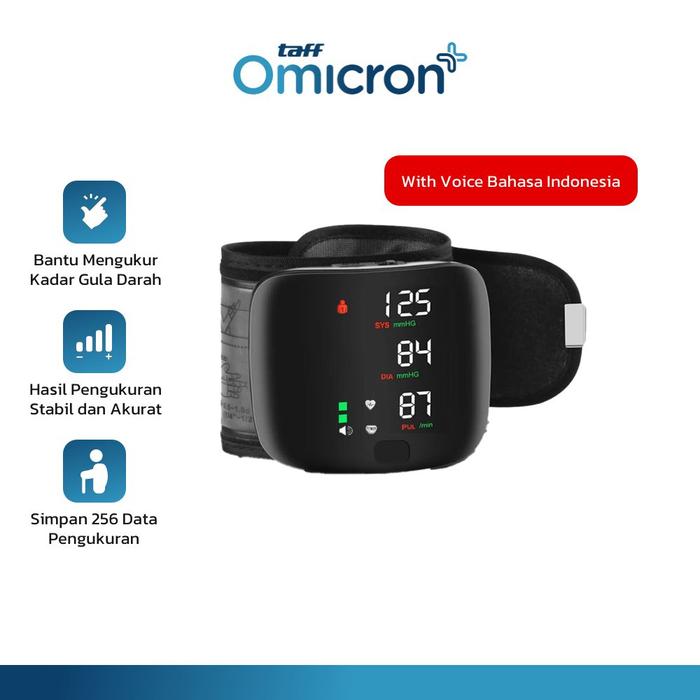 Gambar TaffOmicron Tensimeter Digital Tekanan Darah Bahasa Indonesia - A01 dari TaffOmicron Store undefined Tokopedia