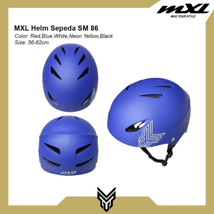 Gambar MXL Helm Sepeda Batok SM86 Cycling Helmet Dewasa Unisex - Blue dari MXL Sports Indonesia undefined Tokopedia