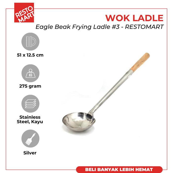 Gambar Wok Ladle 51 cm / Eagle Beak Frying Ladle #3 RESTOMART Stainless Steel (2217028) (F11) - 2pcs dari Restomart Kitchen Solution undefined Tokopedia