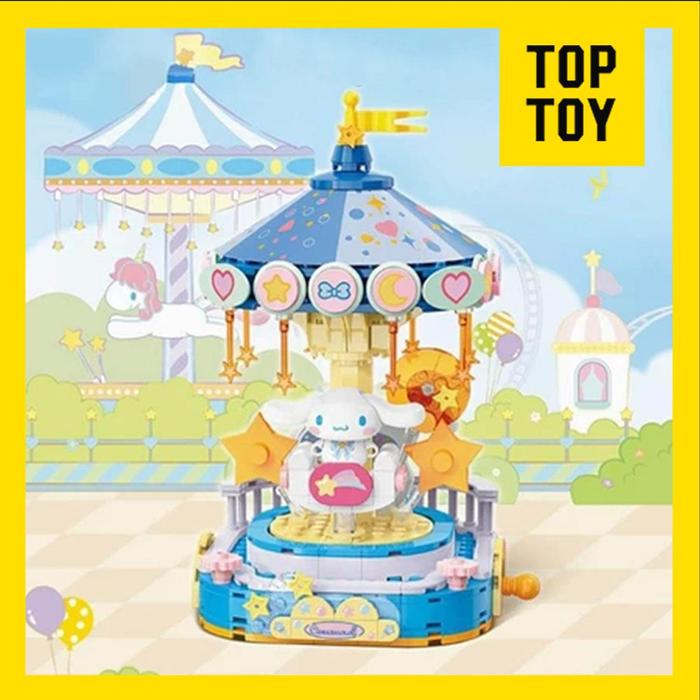 Gambar TOPTOY SANRIO Colourful Amusement Park Series - building blocks set cinnamoroll/kuromi/melody bongkar pasang - Cinnamoroll dari TOPTOY INDONESIA undefined Tokopedia