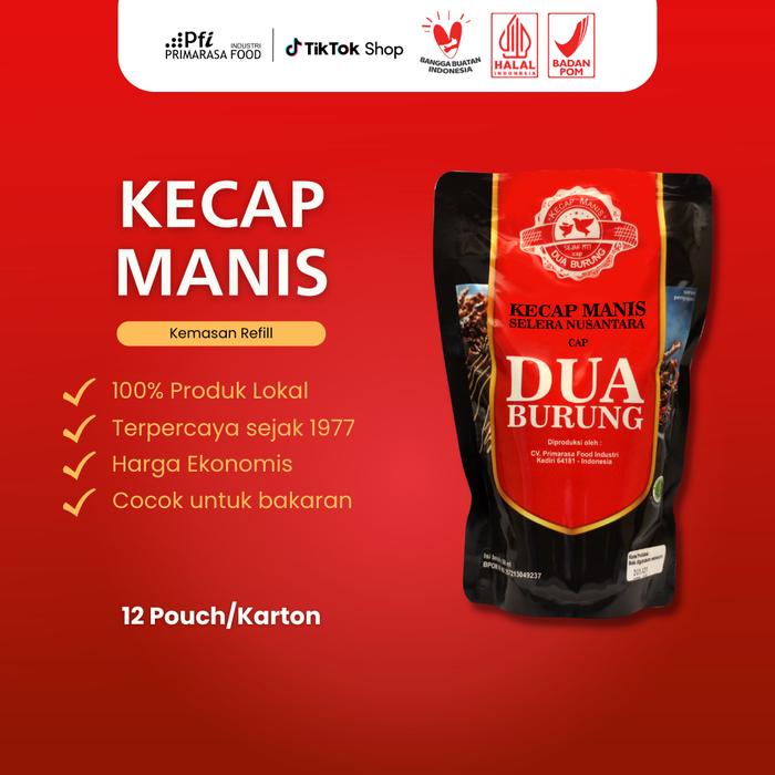 Gambar Kecap Manis Cap Dua Burung Refill Isi 450 ml dari CV Primarasa Food Industri undefined Tokopedia