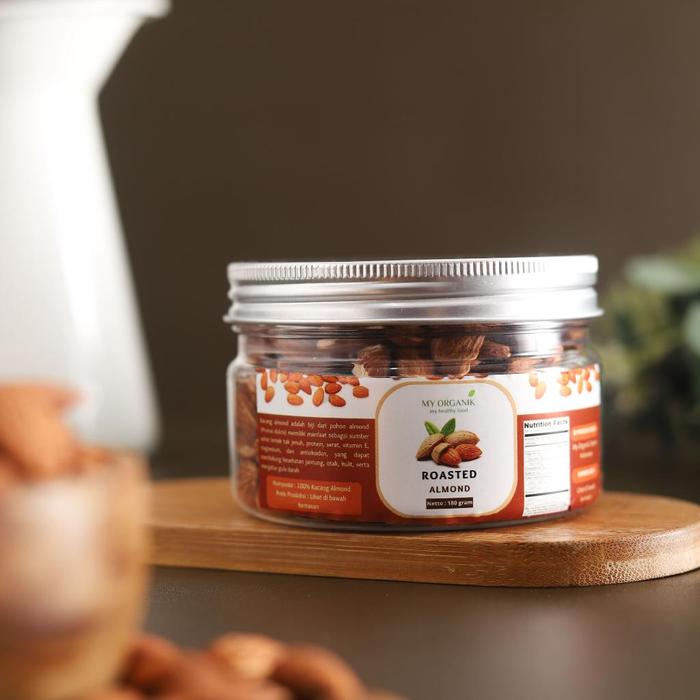 Gambar My Organik Kacang Almond Roasted Almon Panggang Organik Premium 180GR - 180gr dari Farm Market Store Kota Depok Tokopedia