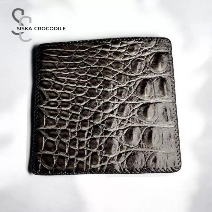 Gambar SC SISKA CROCODILE - Dompet Uang Dompet Panjang Dompet Kartu Pria Kulit Dompet Pria Jahit Rajut Kulit Asli Merauke - Hitam dari SC SISKA CROCODILE undefined Tokopedia
