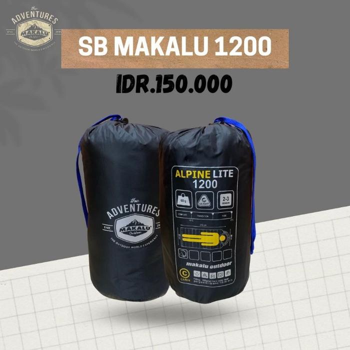 Gambar [READY] SLEEPING BAG MAKALU ALPINE LITE 1200 dari DEJAVU STORE ID undefined Tokopedia