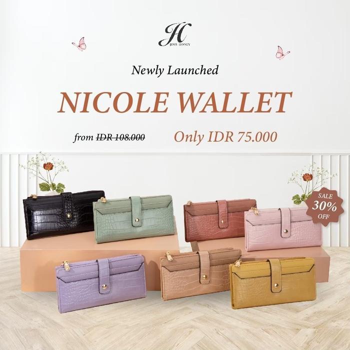 Gambar NICOLE WALLET/ JIMS HONEY/ PEMALANG/ DOMPET PANJANG - Black, Nicole wallet dari jimshoney.pemalang undefined Tokopedia