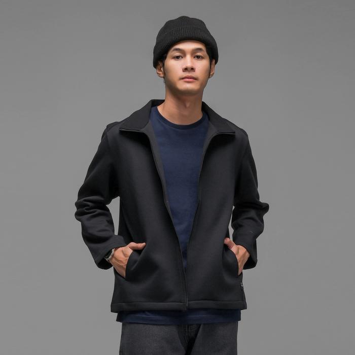 Gambar Jaket JB Jasket Danball Zip Green Army Cotton Poly Slim Fit dengan Talenta tinggi 175cm dan Berat 60kg ukuran M - Black, XL dari JB Stay Classy undefined Tokopedia