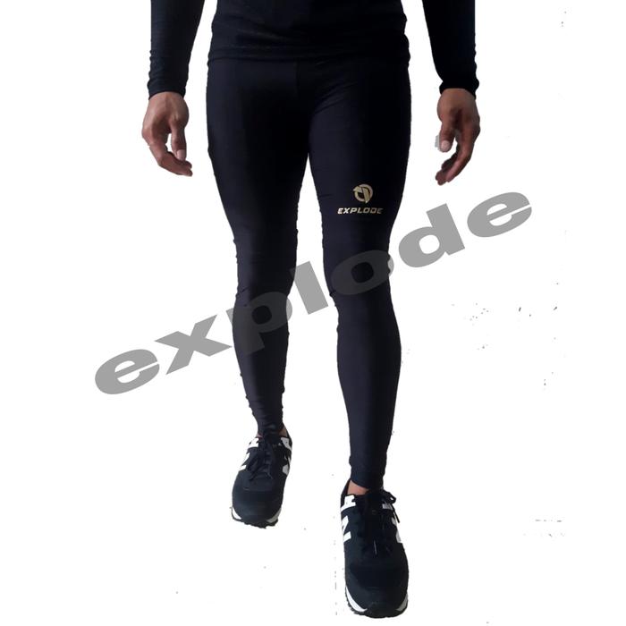 Gambar leging olahraga pria/ leging Uniseks outdoor sport Legging - Hitam, L dari explode undefined Tokopedia
