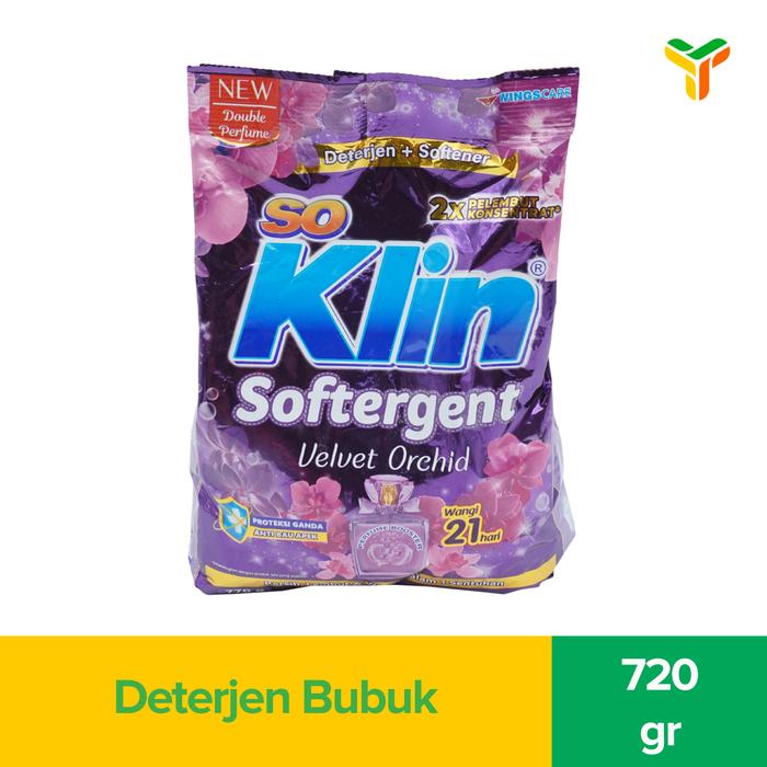 Gambar So Klin Softergent Powder Detergent 720 Gram - velvet orchid dari Yogya Online undefined Tokopedia
