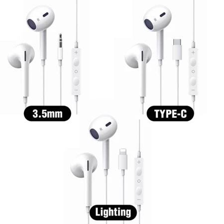 Gambar XUNDD 3.5mm Wired Earphone MIC Headset Handsfree Jack / Bass Android Ka\bel In Ear XDDC-017 Original - Garansi 1 Tahun - Putih 【Satu Set, Kepala Headset dibuat miring】, 3.5MM dari XUNDD Indonesia undefined Tokopedia