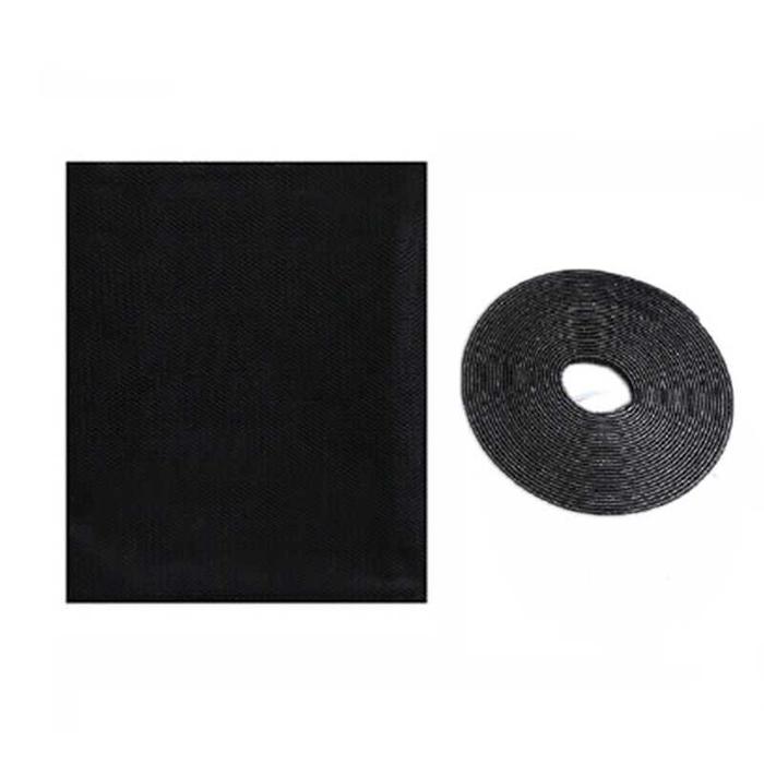 Gambar Jaring Nyamuk Jendela Kasa penutup ventilasi lubang angin Polyester dengan perekat - hitam, 1.5x1.5m dari Pashero Store undefined Tokopedia