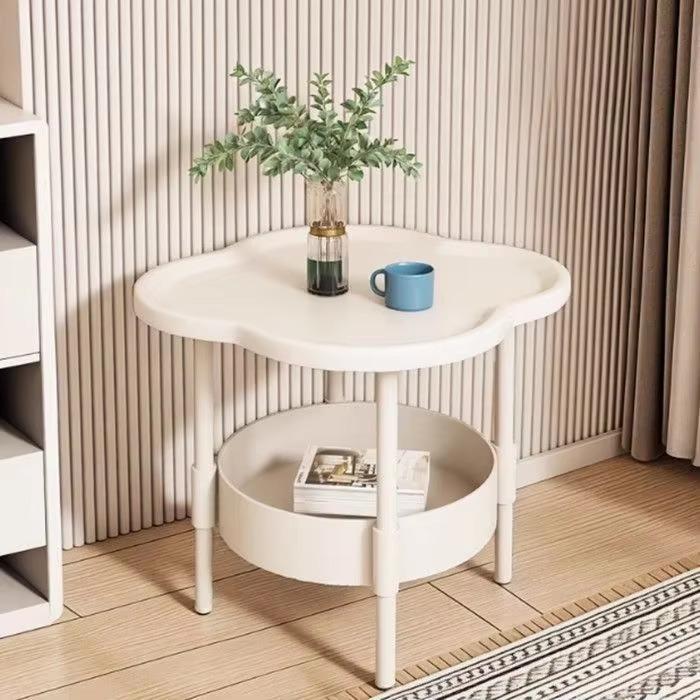 Gambar Meja Sudut Sofa Meja Side Table Kopi Ruang Tamu Bedside Table Meja Kecil Kamar Meja Teh - White dari TriciaHouse undefined Tokopedia
