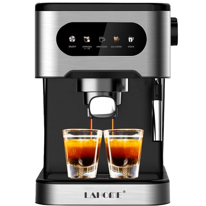Gambar LAHOME Cold / Hot Brew 5in1 Espresso Coffee Machine Automatic Multifunctional Americano Maker Mesin Pembuat Kopi Espresso Otomatis Mesin Pembuih Susu Otomatis 20Bar Cerdas Mesin Kopi Seduh Panas dan Dingin Pembuat Kopi Pompa Italia KFJ913 - Smart Cold/Hot Espresso Maker dari LAHOME Official Store undefined Tokopedia