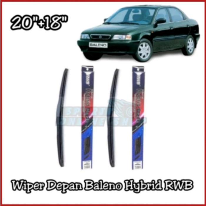 Gambar WIPER DEPAN SUZUKI BALENO 20"+18" MODEL HYBRID RWB BLADE - -, - dari kopisri undefined Tokopedia