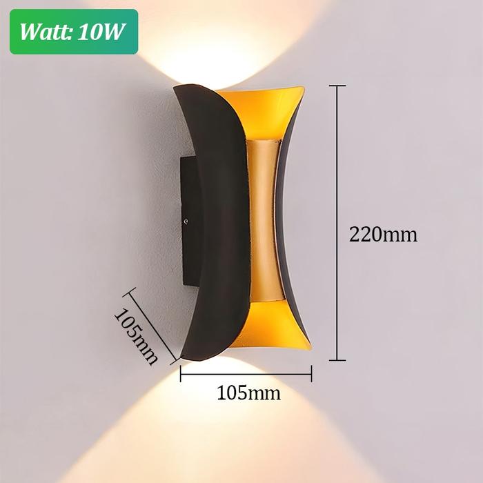 Gambar Lampu Dinding Outdoor Minimalis Modern Hias Tempel Aesthetic 10 Watt Teras Taman Ruang tamu Kamar tidur Waterproof Klasik Lampu Dinding - A-10W dari GOGEOUS Store undefined Tokopedia