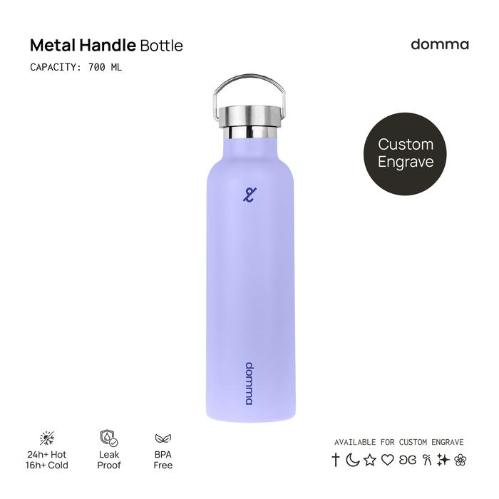 Gambar [Domma]Custom Engrave-700 ml Botol Minum Termos Stainless Tumbler Kopi - Grape dari Domma Mall undefined Tokopedia