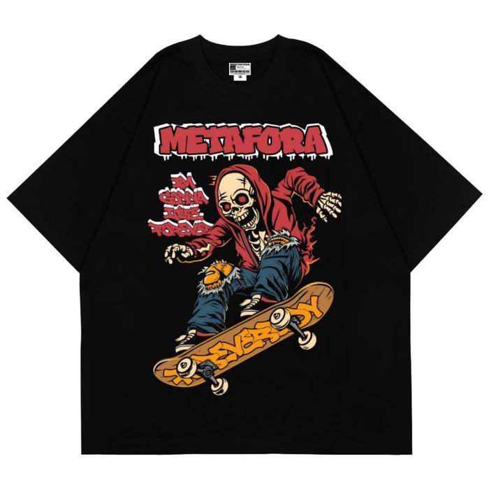 Gambar MTFR Baju Kaos Vintage MTFR SKATEBOARD pria/wanita cotton Combed 24s Atasan Keren Promo - HITAM, XL dari MTFR_NEW undefined 4 Tokopedia