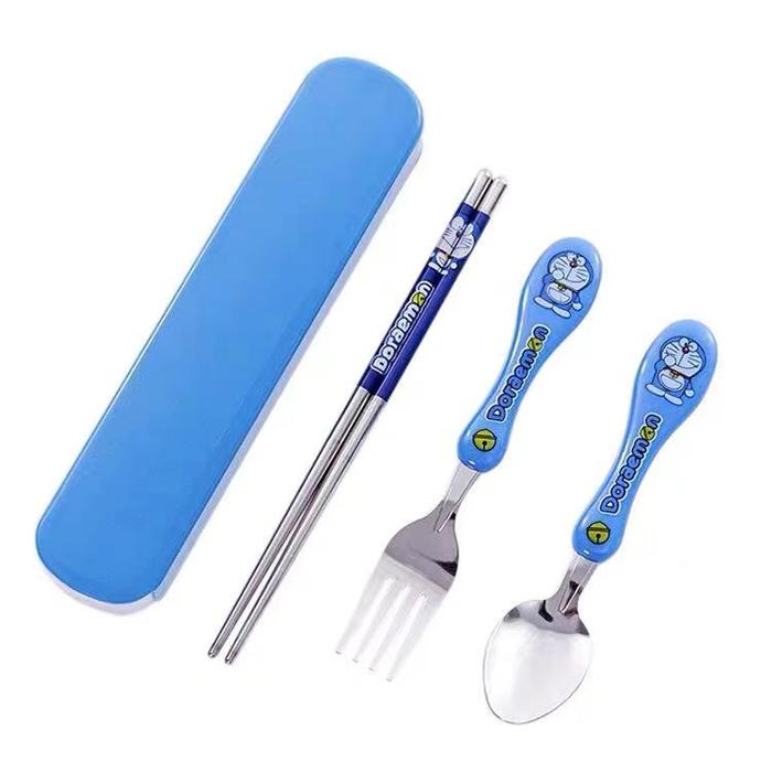 Gambar Sendok Set Makan Doraemon / Garpu Set / Sumpit Set Karakter Lucu / Alat Makan Anak Karakter Sanrio Cinnamoroll Cutlery Set Kuromi - Doraemon dari Minisweet Olshop undefined Tokopedia