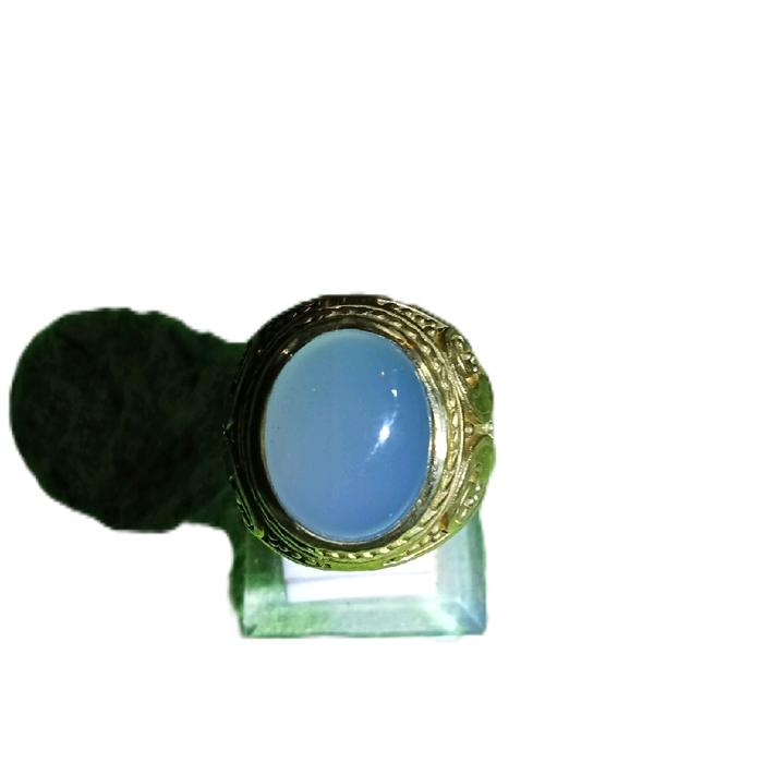 Gambar Cincin Batu Raja Blue Spirtus dari citra permata gemstone undefined Tokopedia