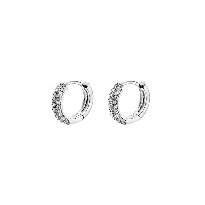 Gambar EAR PARTNER-925 Jarum Perak Anting-anting terbaru dan terlaris dengan desain mewah, cincin telinga yang ringan dan elegan, terbuat dari perak dengan jarum perak, tersedia dalam bentuk cincin, dan kunci telinga, aksesoris telinga untuk wanita - Sepasang anting perak penuh berlian [ukuran kecil] dari EAR PARTNER undefined Tokopedia