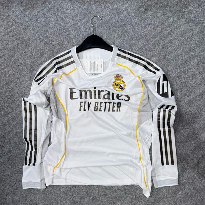 Gambar JERSEY REAL MADRID HOME PI LS TERBARU 2025/2026 - S dari JerseyJKT2 undefined Tokopedia
