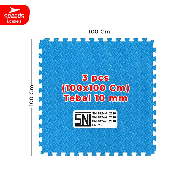 Gambar SPEEDS Matras Takewondo Tebal Karate Bela Diri Eva Puzzle Karate Mat 5cm Matras Evamat Bela 034-29 - -8BRU103x103x1cm3pcs dari Calaryindo undefined Tokopedia