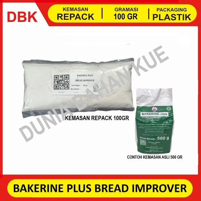 Gambar BREAD IMPROVER BAKERINE PLUS REPACK 100 GR / PENGEMBANG PELEMBUT ROTI dari Dunia Bahan Kue Bandung undefined Tokopedia