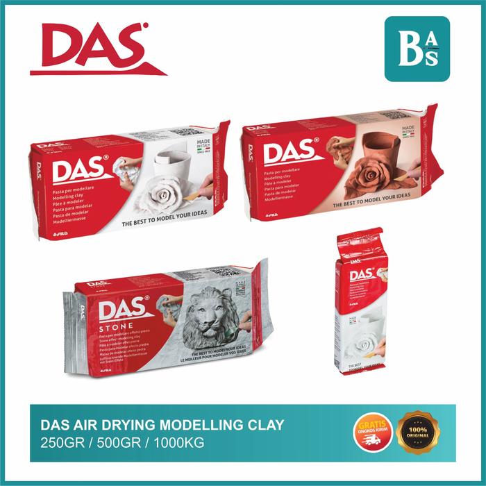 Gambar DAS Air Drying Modelling Clay 250g, 500g, 1kg | Clay | Kerajinan | Sculpting | Peralatan Menggambar, Melukis dan Kerajinan Terlengkap dari Bali Art Supplies dari Bali Artemedia undefined Tokopedia
