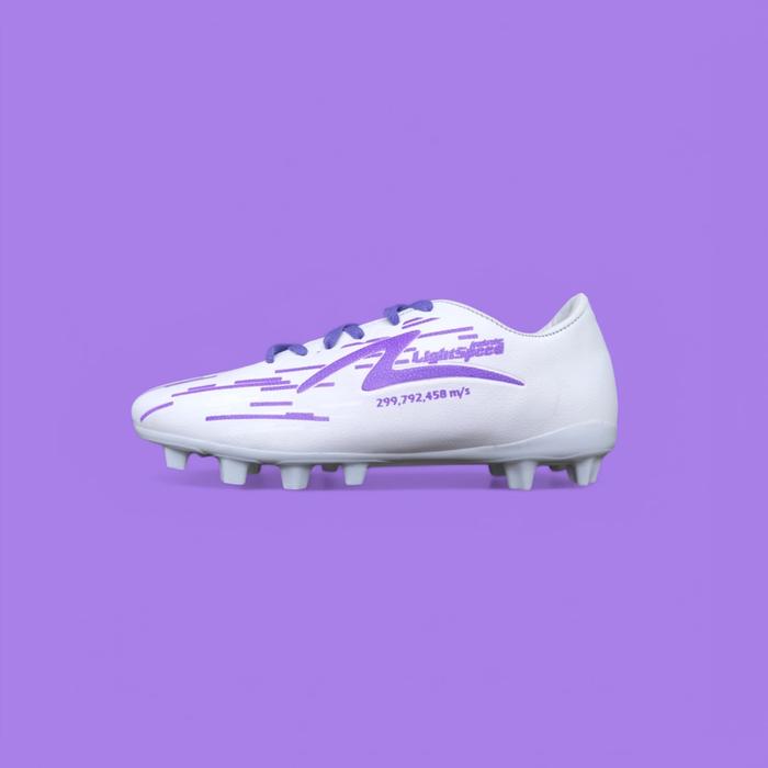 Gambar specs Sepatu Bola lightspeed reborn premium putih ungu Boots - putih ungu, 38 dari TAB SPORT undefined Tokopedia