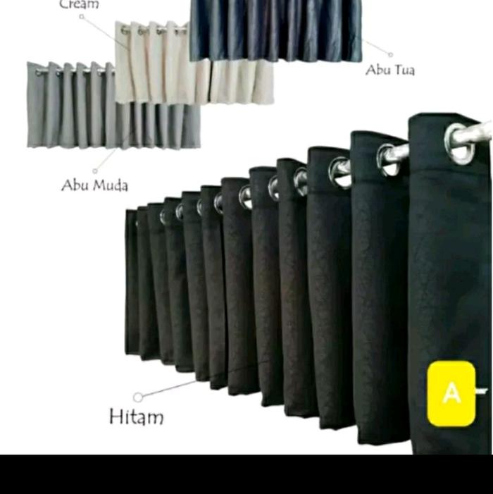 Gambar Gorden Blackout Import Poni atas Pintu - ABU TUA, L 100CM T 50CM dari Putri Jaya Gorden undefined Tokopedia