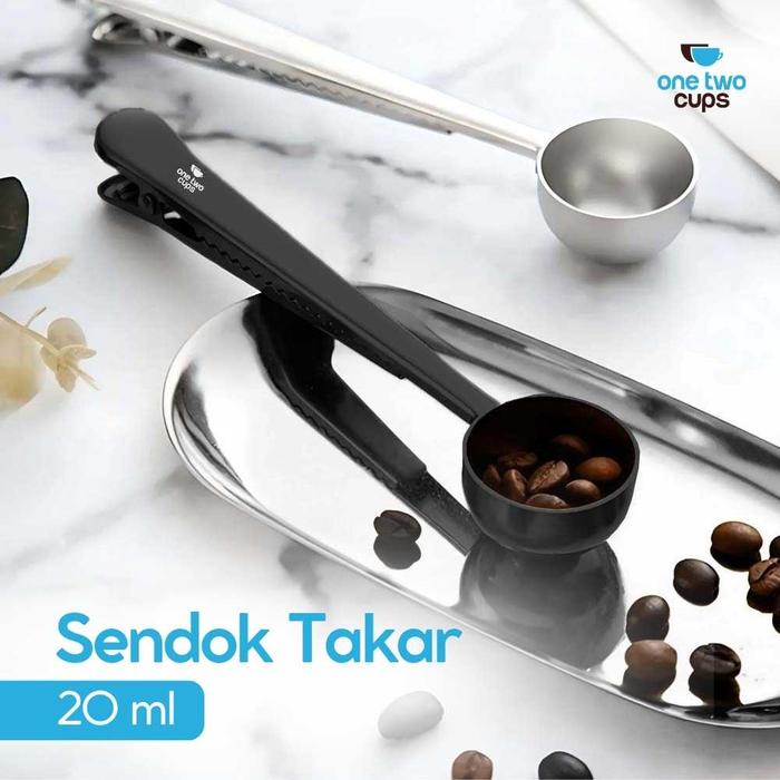 Gambar USEA x One Two Cups | Sendok Takar Kopi Teh Measuring Spoon with Clip - G166 - Hitam dari Usea Official Store Kota Administrasi Jakarta Barat Tokopedia