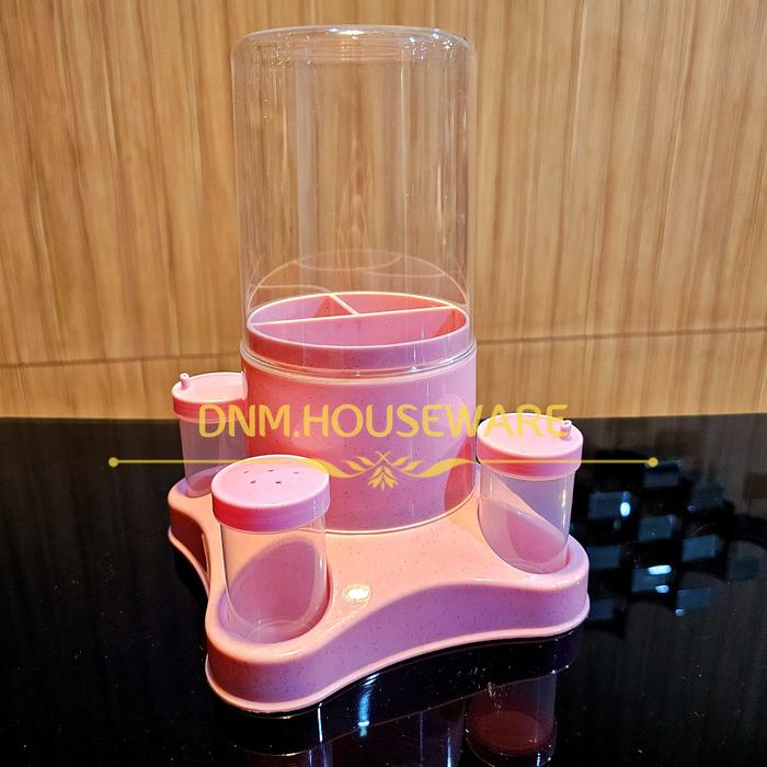 Gambar Tempat Wadah Sendok Garpu Sumpit Peralatan Alat Makan Bertutup Tutup Tertutup Dengan Tutup Tempat Toples Tusuk Gigi Bumbu Kecap Set Bersekat Sekat Tiga 3 Serbaguna PLASTIK Estetik Aesthetic Minimalis Mewah Premium Cafe Kafe Restoran Unik Hijau Ungu Pink - UNGU dari DNM.houseware undefined 5 Tokopedia