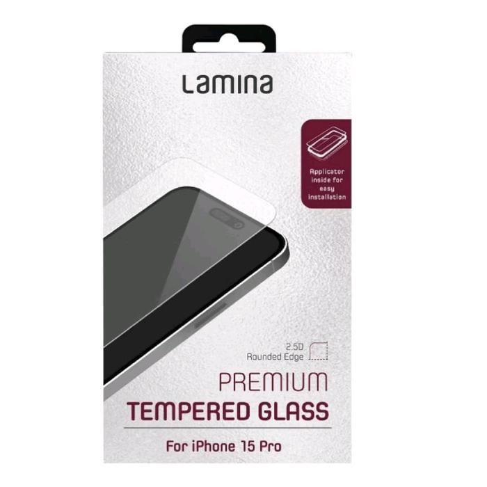 Gambar Original Lamina iPhone 15 Pro Max Plus Tempered Glass Aplicator Anti Gores Kaca Screen Protector Guard - 15 Pro dari Laku8pedia undefined Tokopedia