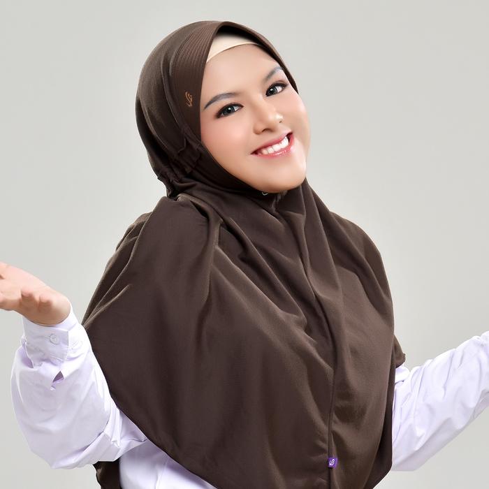 Gambar Rabbani [Brown Series] - Kerudung Sekolah Instan Rabbani Original Warna Coklat Pramuka - Innova Lx, M dari rabbani.trenggalek undefined Tokopedia